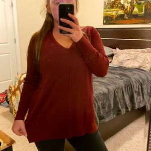 Maroon Old Navy V-Neck Sweater♥️